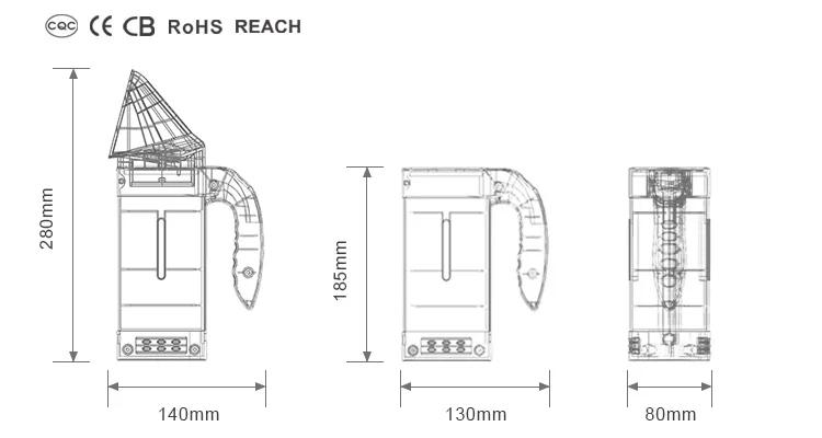 A6 ETL  portable handheld compact mini travel iron