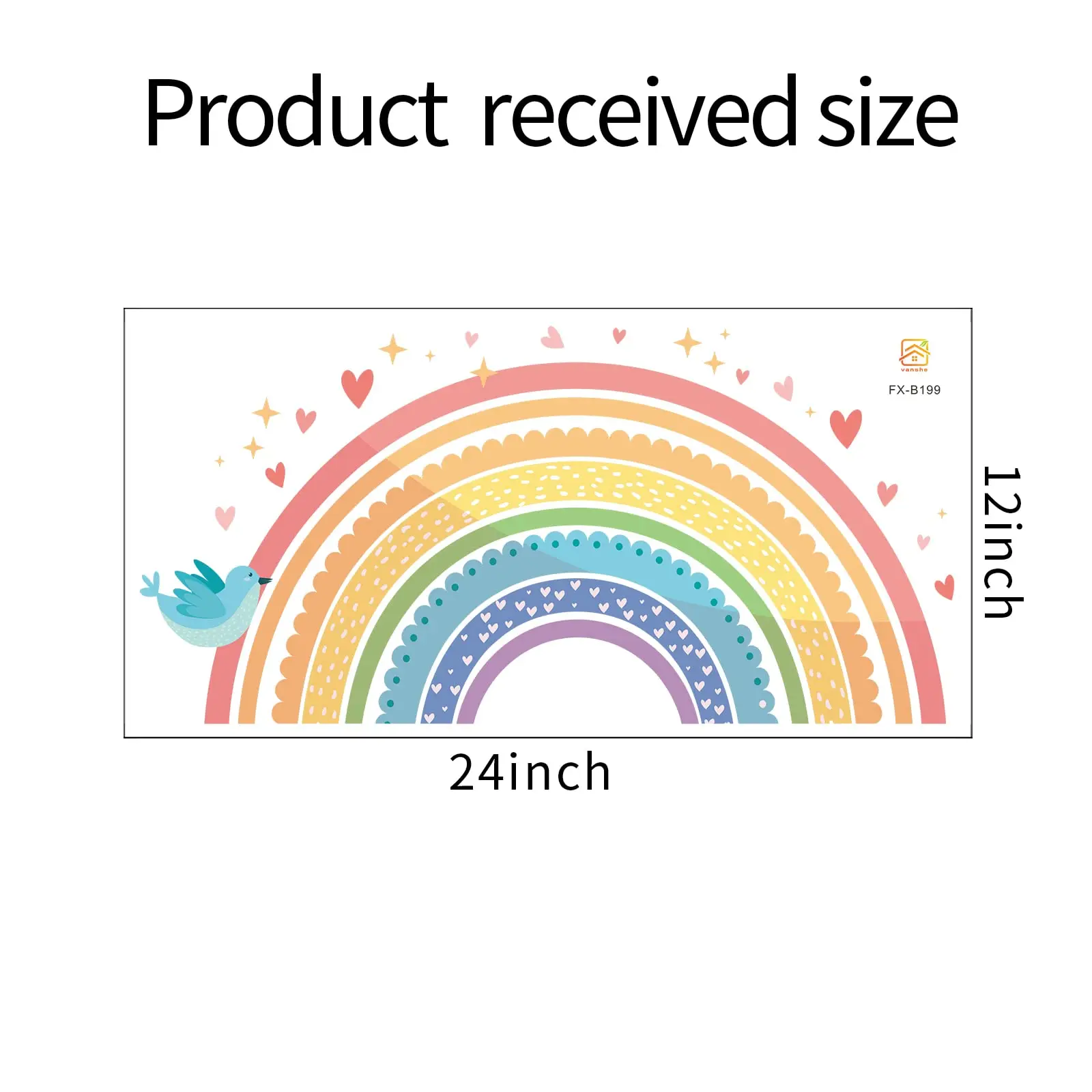 Love rainbow stars Sun children cartoon cute wall stickers living room bedroom decoration wallpaper self-adhesive DIY stickers