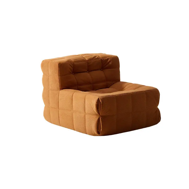 Best Small Apartment Simple Leisure Sleeping Living Room Balcony Cream Sofa Chair Cotton Lazy Tatami Single Compression Sofa