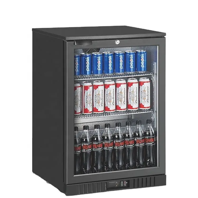 Commercial Custom 40L Mini Fridge Glass Door Refrigerated Display Freezer