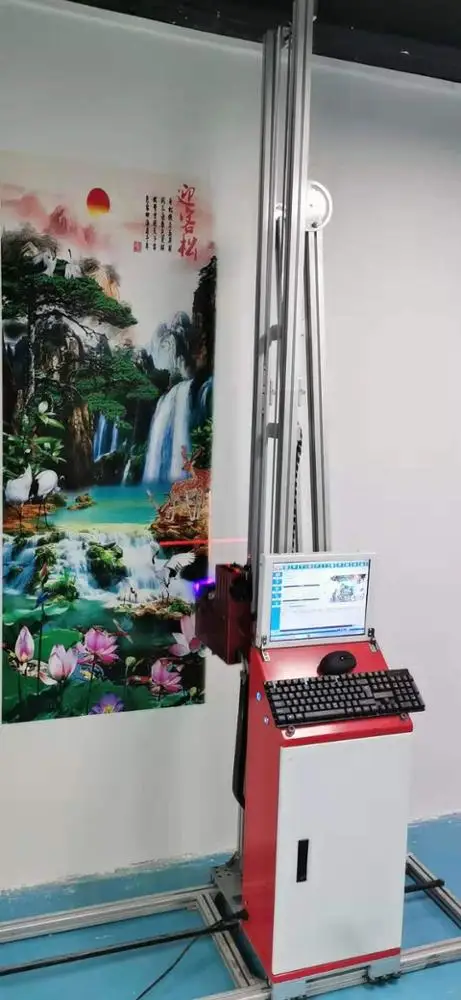 3D 5D photo Wall Printing Machine uv ink print on no water absorption perfect laser Highly resolution automatic Wall Printer
