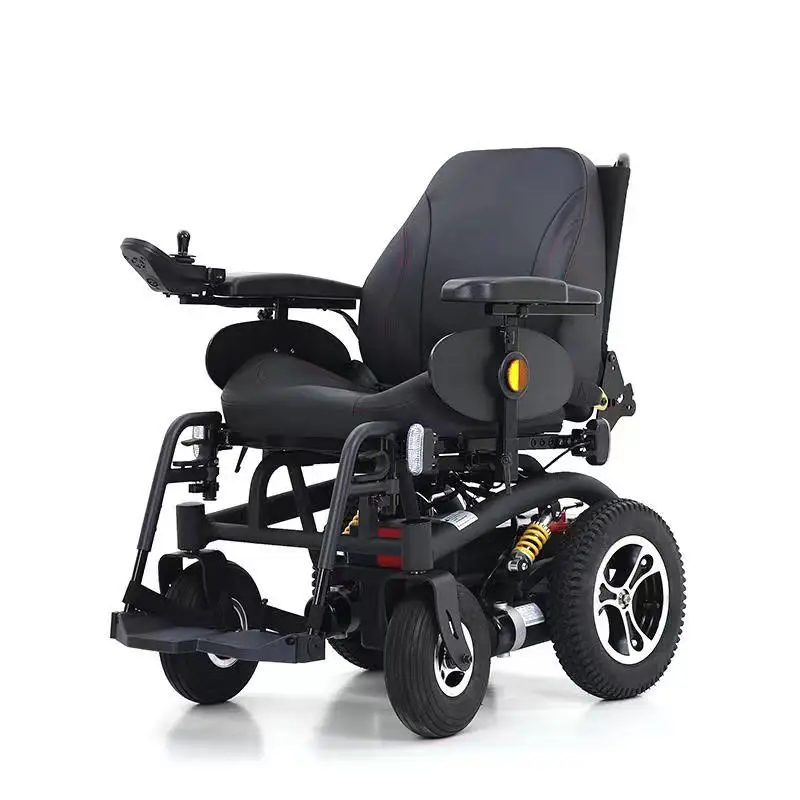 electromagnetic brake excellent obstacle crossing wheelchair electric power wheelchair for disabled handicap wheelchair- SWC01