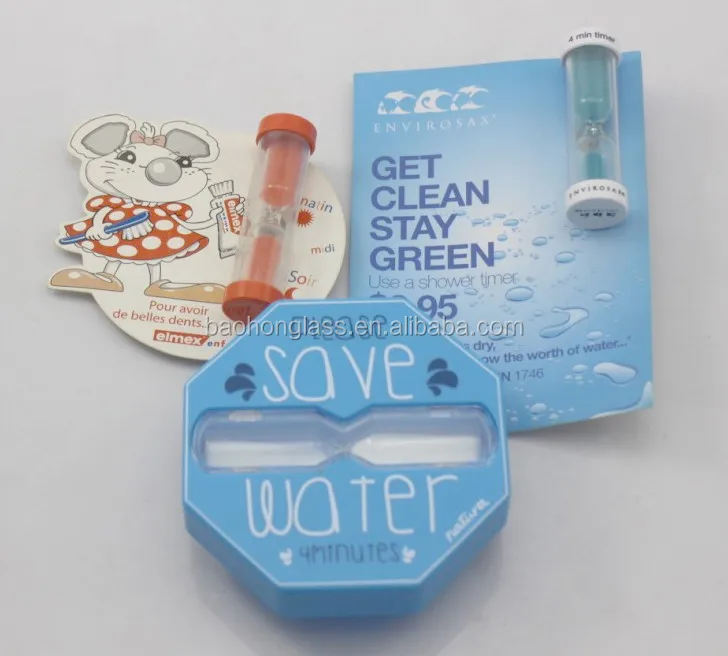 Wholesale Save Water Plastic Octagon Sand Clock 5 Minutes Hourglass Shower Timer For Bathroom