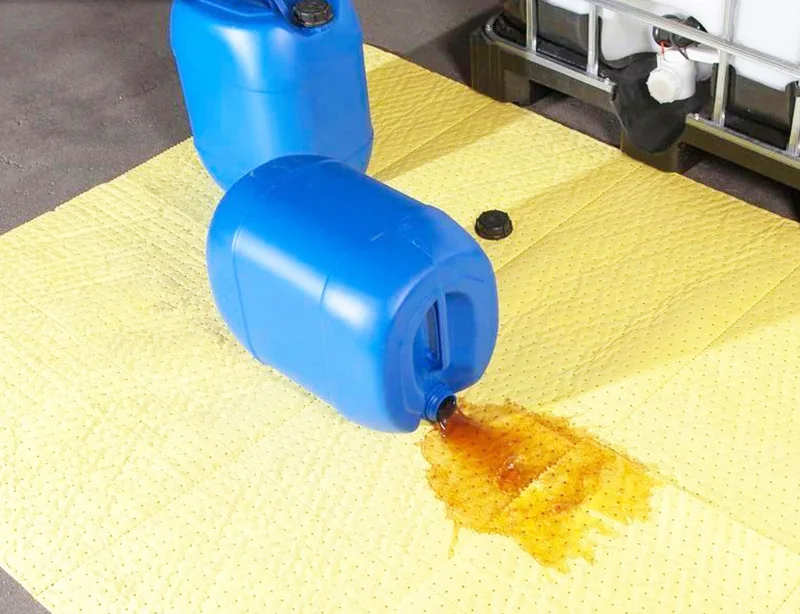 Medium-weight chemic absorb mat product hazmat sorbent Roll  suppliers for chemical plant