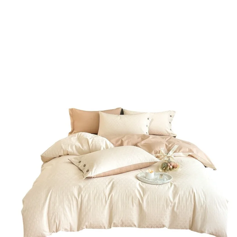 SP81 Factory Stone washed natural 100% pure flax french linen bedding linen pillowcase bed sheet sets