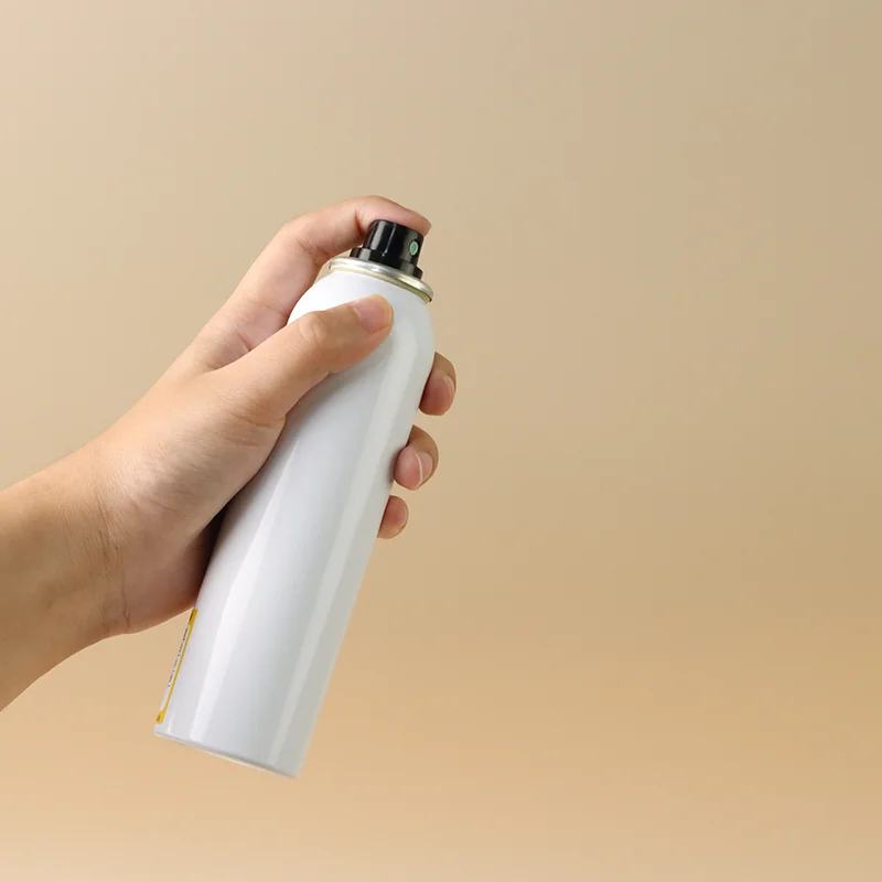 Custom Aluminum printing and shoulder and actuator manufacturer aluminum aerosol can with accessories