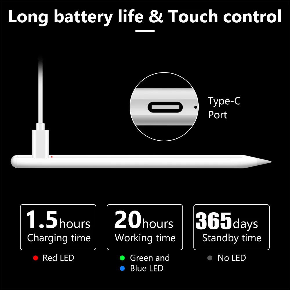 Aluminum Alloy smart pen digital writing stylus for huawei xiaomi pad 5 iphone xr 11 12 13