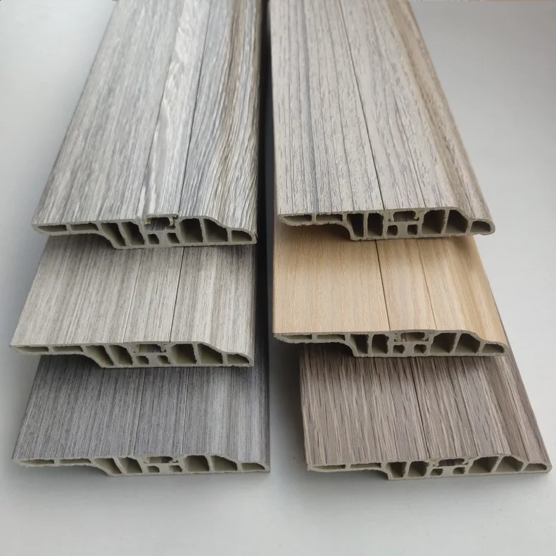 Factory Price PVC Skirting Manufacturers PVC Skirting Board Baseboard for Flooring