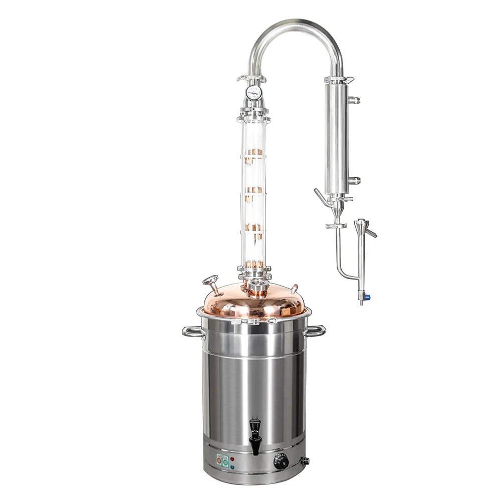 50L Automatic Industrial Gin Beer Small Home Use Copper Distillery Equipment