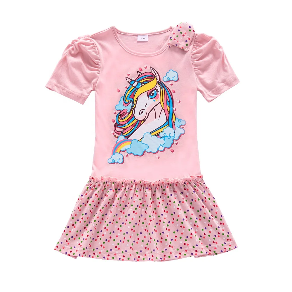 2022 Chinese factory best selling good price custom casual luxury print cotton girls summer dress