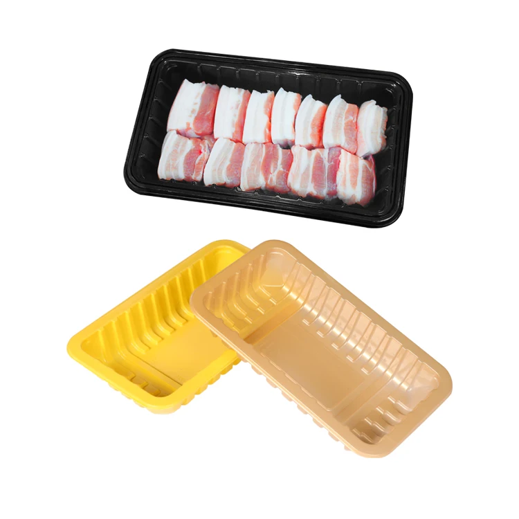 Tipack Biodegradable Tray Disposable eco-friendly Cold Fresh Meat Chicken Tray Disposable