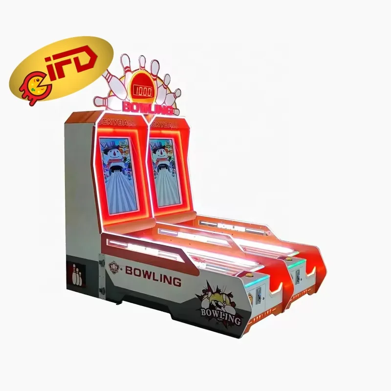 Высококачественная игровая аркадная машина для боулинга с монетоприемником