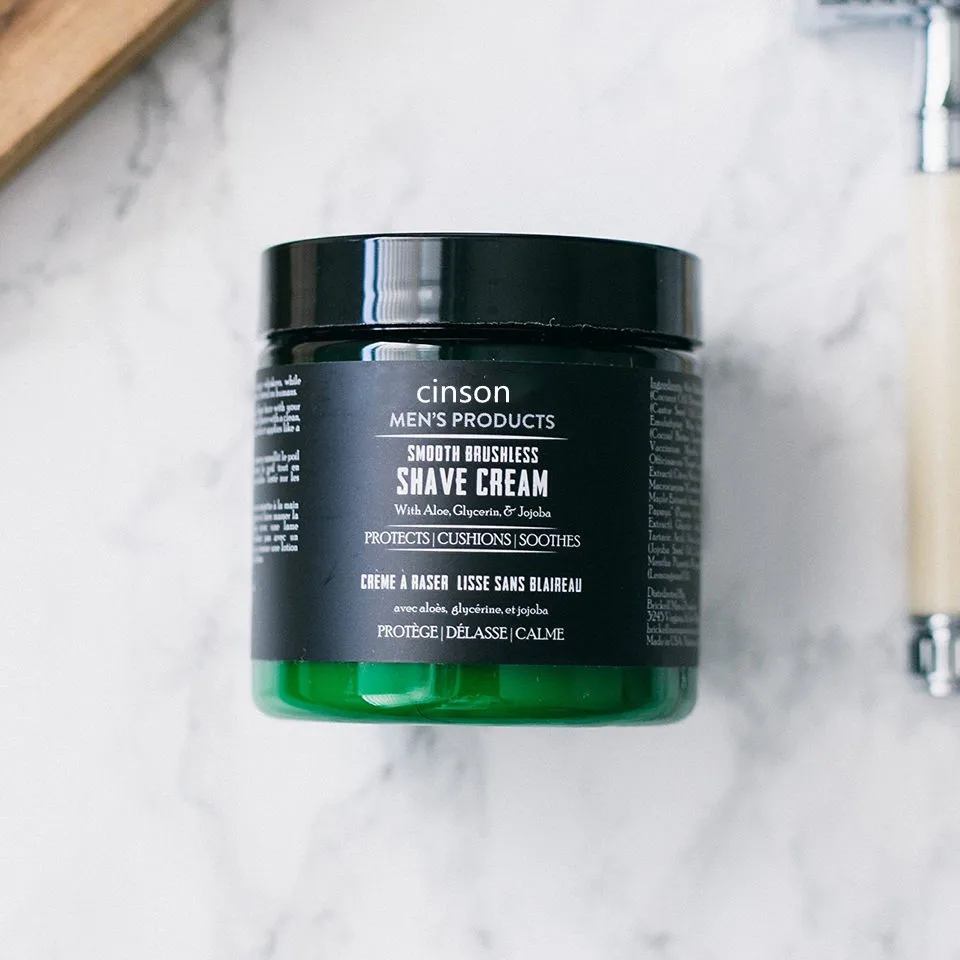 Фирменный лосьон для бритья с органическим алоэ вера, Мужской гладкий бесщеточный Гель для бритья бороды, крем для бритья