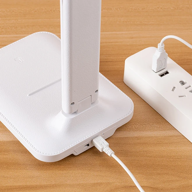 Learn To Read Folding Table Lamp Touch Dimmer Table Lamp LED Desk Lamp with USB Port