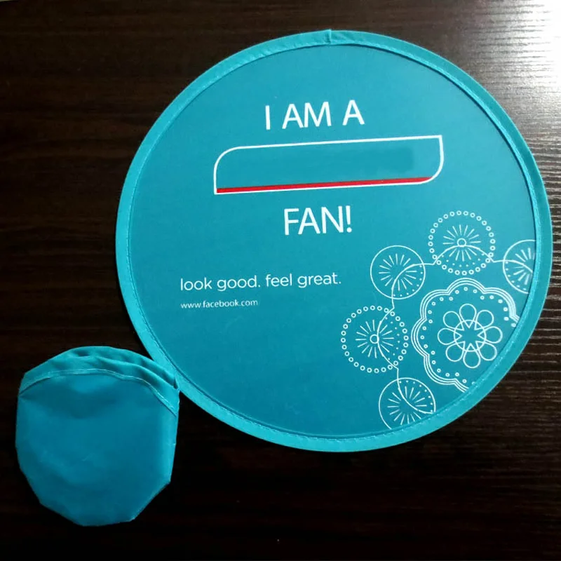 Wholesale Customizable Sublimation Promotional Nylon Plain Foldable Round Pop Up Flexible Flying Disc with Pouch