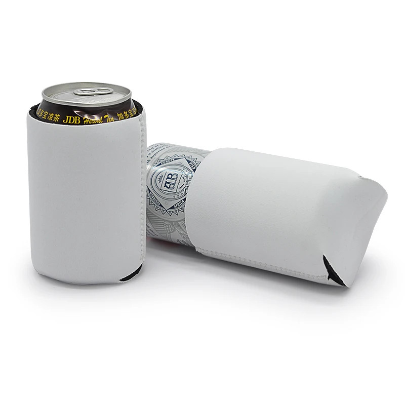 Wholesale Low Moq Custom Logo Sublimation Blank White Neoprene Stubby Holder 12oz Beer Cooler Cover Coozies for Can