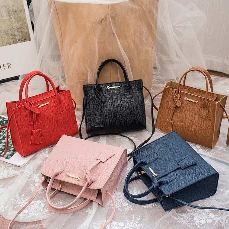 Factory pocketbook woman handbag manufacturer customize luxury designer handbags woman Pu Leather mini handbag vendors