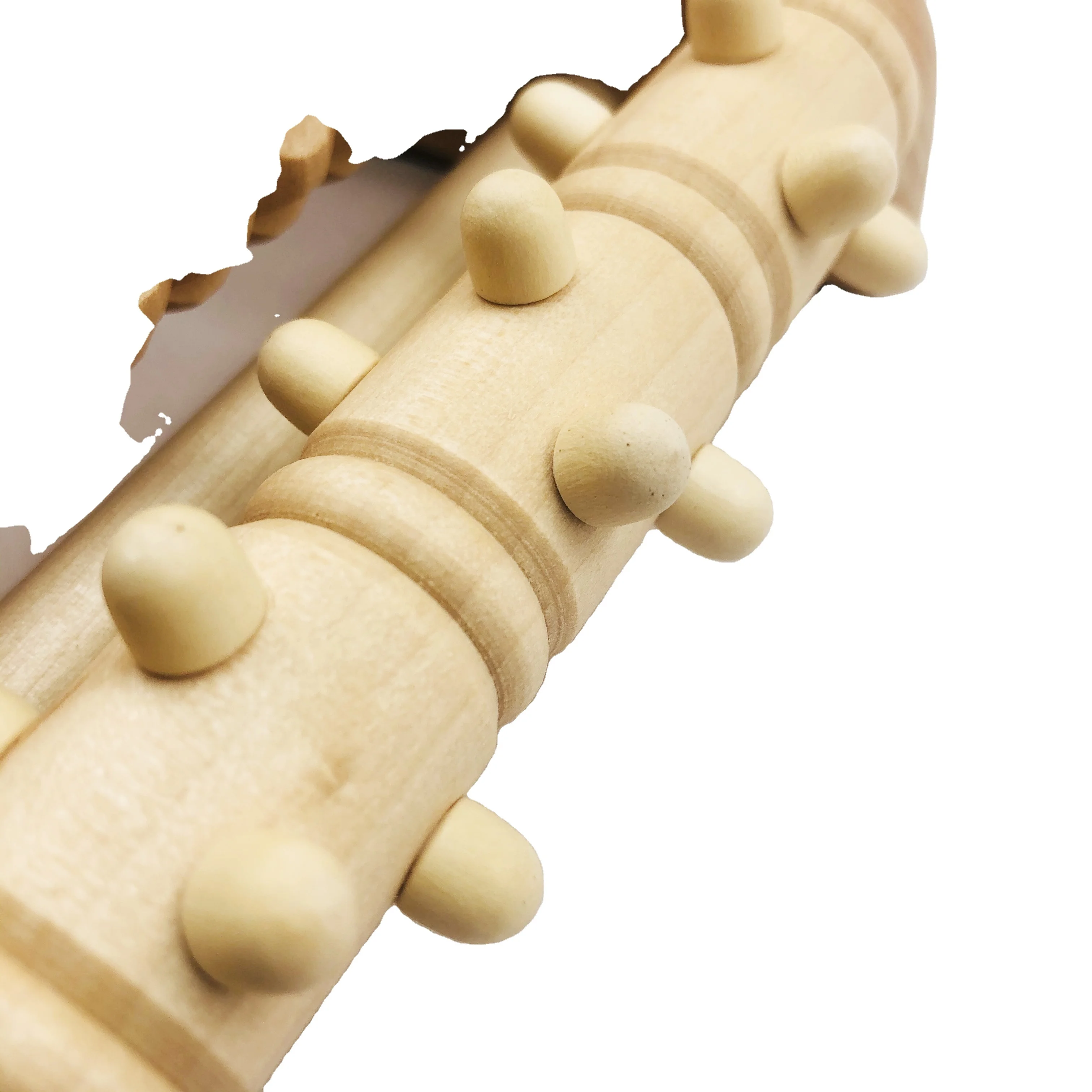 Manufacturer Wholesale Wood Massager Roller Solid Wood Irritating Skin Sturdy Wooden Massage For All Ages