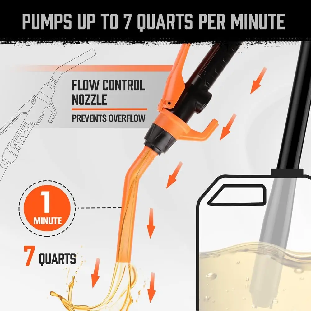 Water Siphon Pump Powered Electric Battery Operated Suction Pump for Water Gasoline Diesel