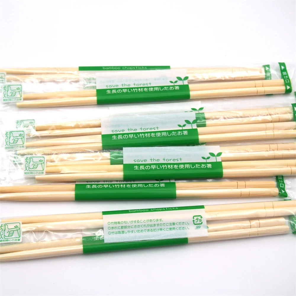 made in China Bamboo Chopsticks round custom disposable tableware eco-friendly Bamboo Chopsticks