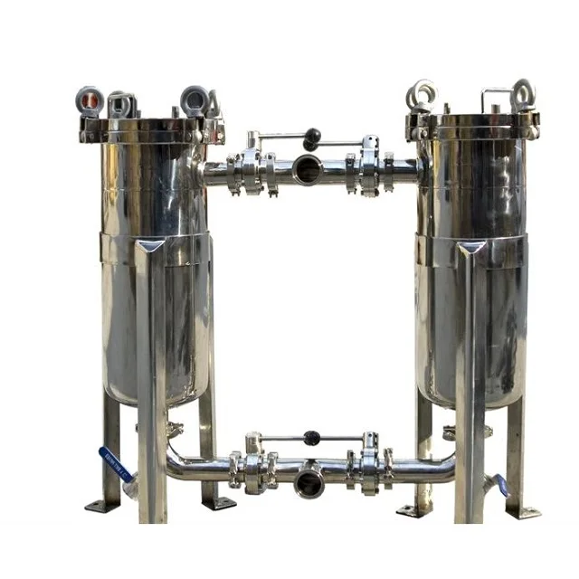 Food grade Stainless steel 316L double filter for syrup honey purification