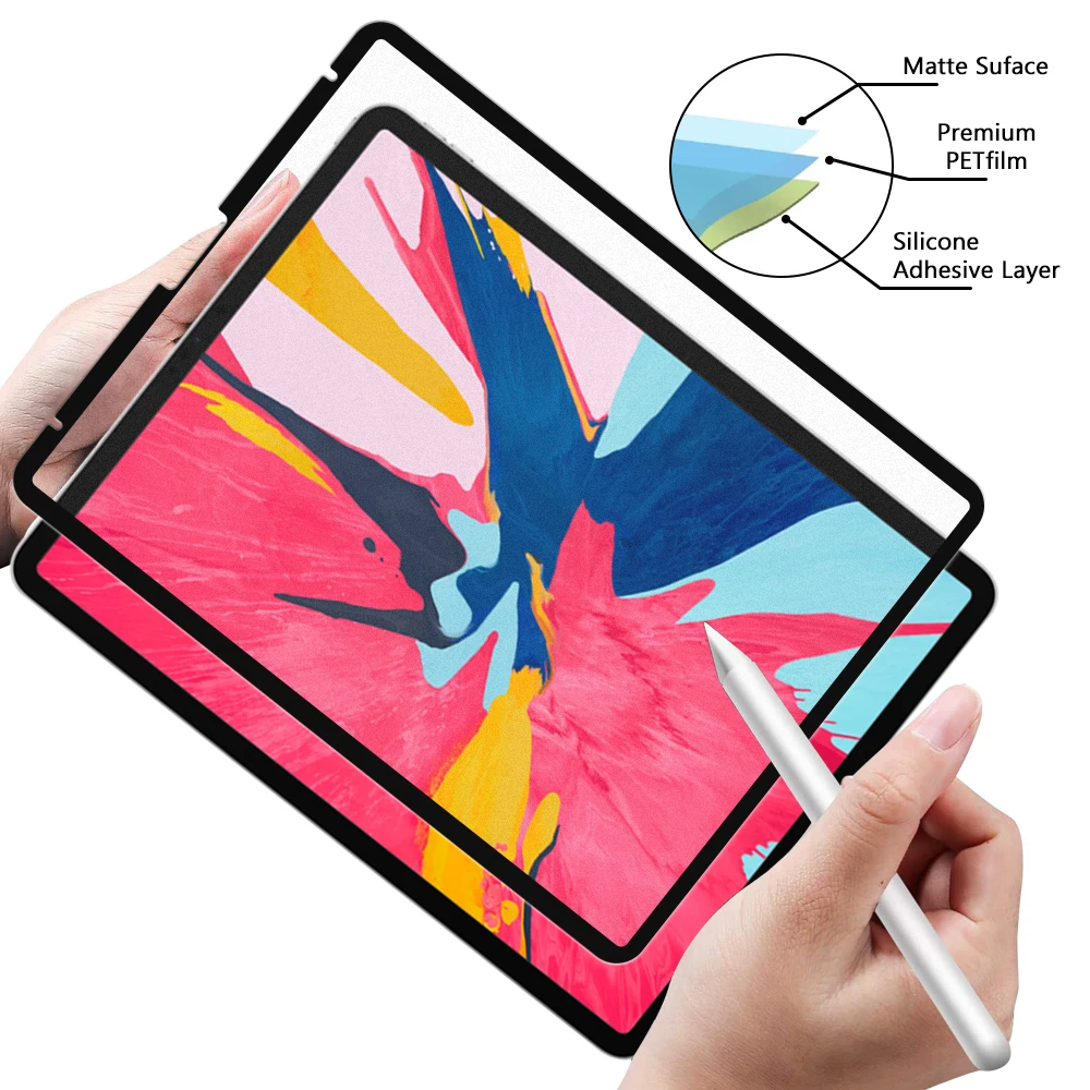 Новый продукт Amazon, съемная матовая бумага, пленка для iPad Pro 11 дюймов с шелковым принтом, защита для сенсорного экрана