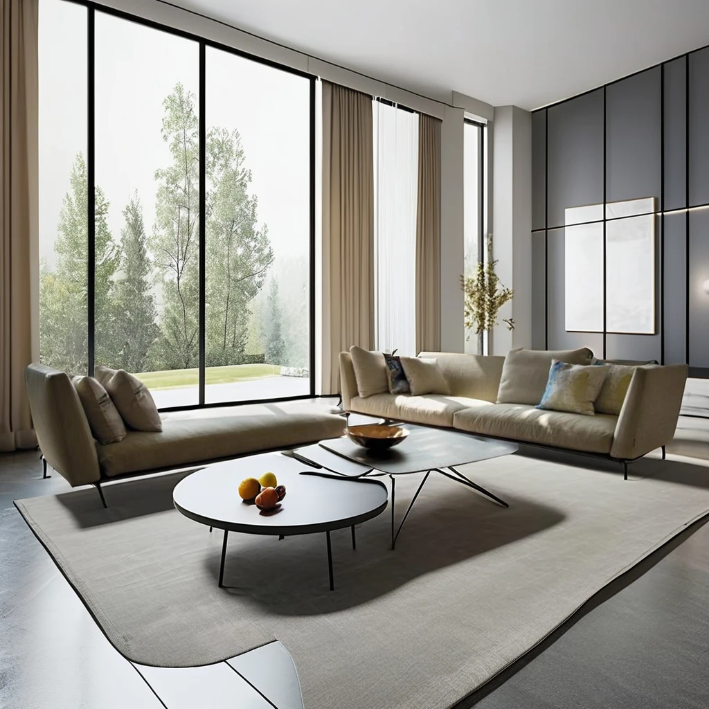 Morden Style Grey Fabric 3-Seater Corner Sofa Sleeper Comfortable Modular Sectional sofa Villas Living Rooms