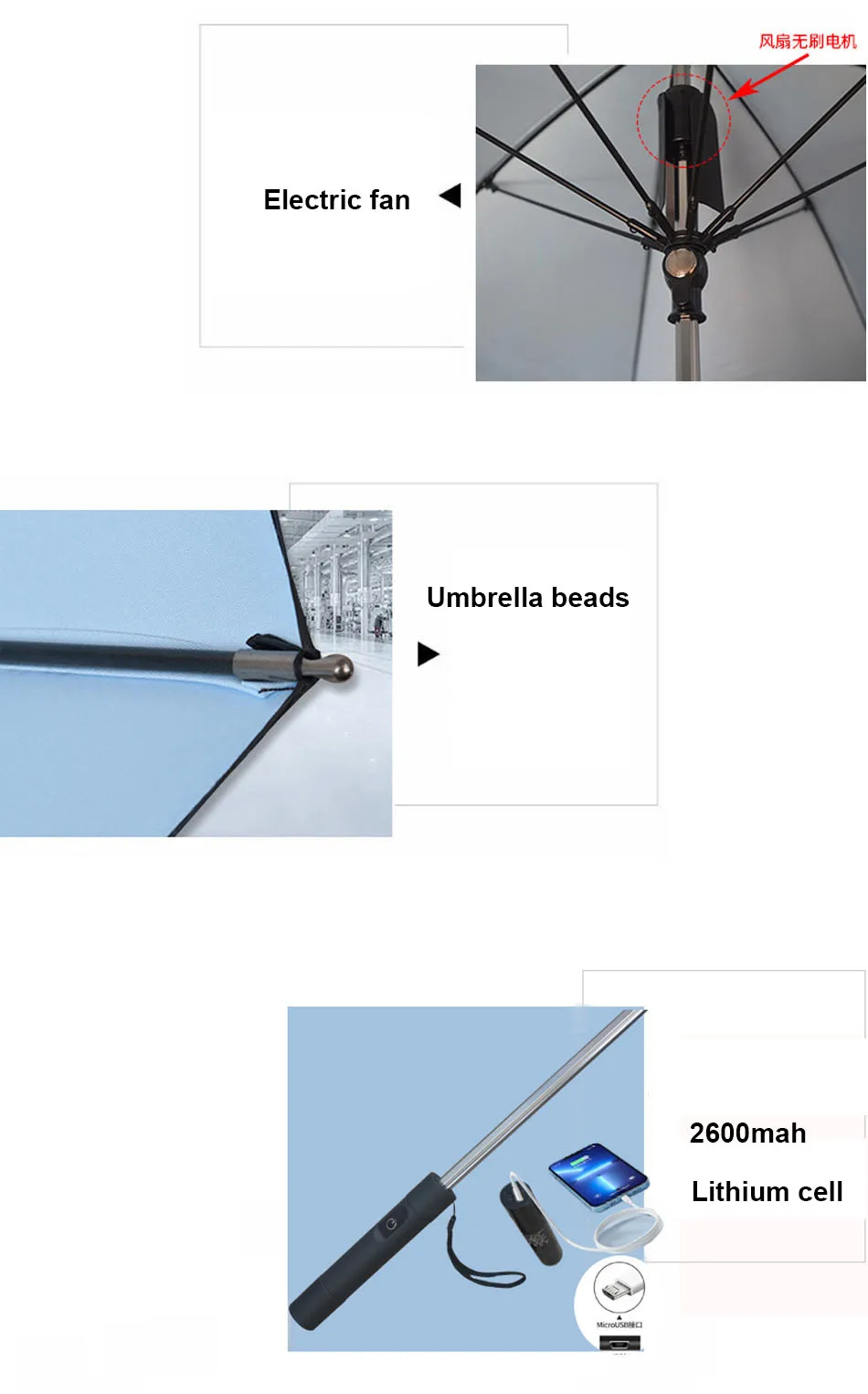 fan umbrella usb high quality umbrella uv protection fan umbrella with solar power light and fan