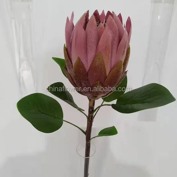 FCR107 Artificial silk flowers faux Protea flower good quality for home or wedding decoration