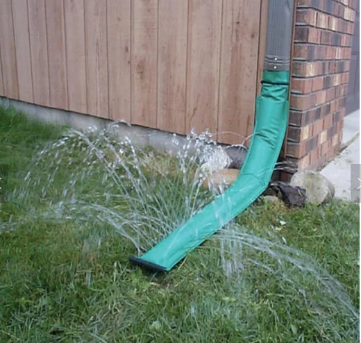 PVC Foldable Automatic Rain Downspout Diverter rainwater collection to prevent lawn gullies