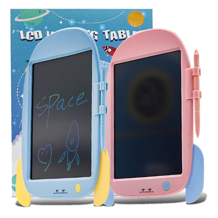 Mihua rocket shape lcd writing tablet kids pad scribble and sketch board for children tablet de dibujo
