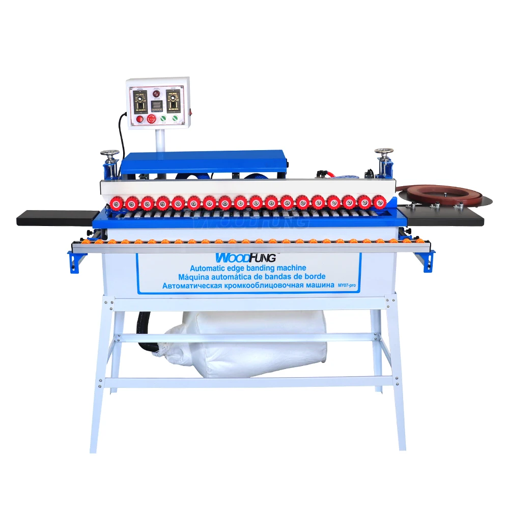 1000ml pvc small edge banding machine automatic pvc edge bander wood based panels machinery radius trimming