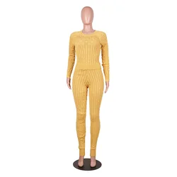 Спортивный костюм HJ ZSE31 с длинным рукавом, 4 цвета, комплект из двух предметов, длинные брюки, женская одежда + женский свитер, на осень-зиму