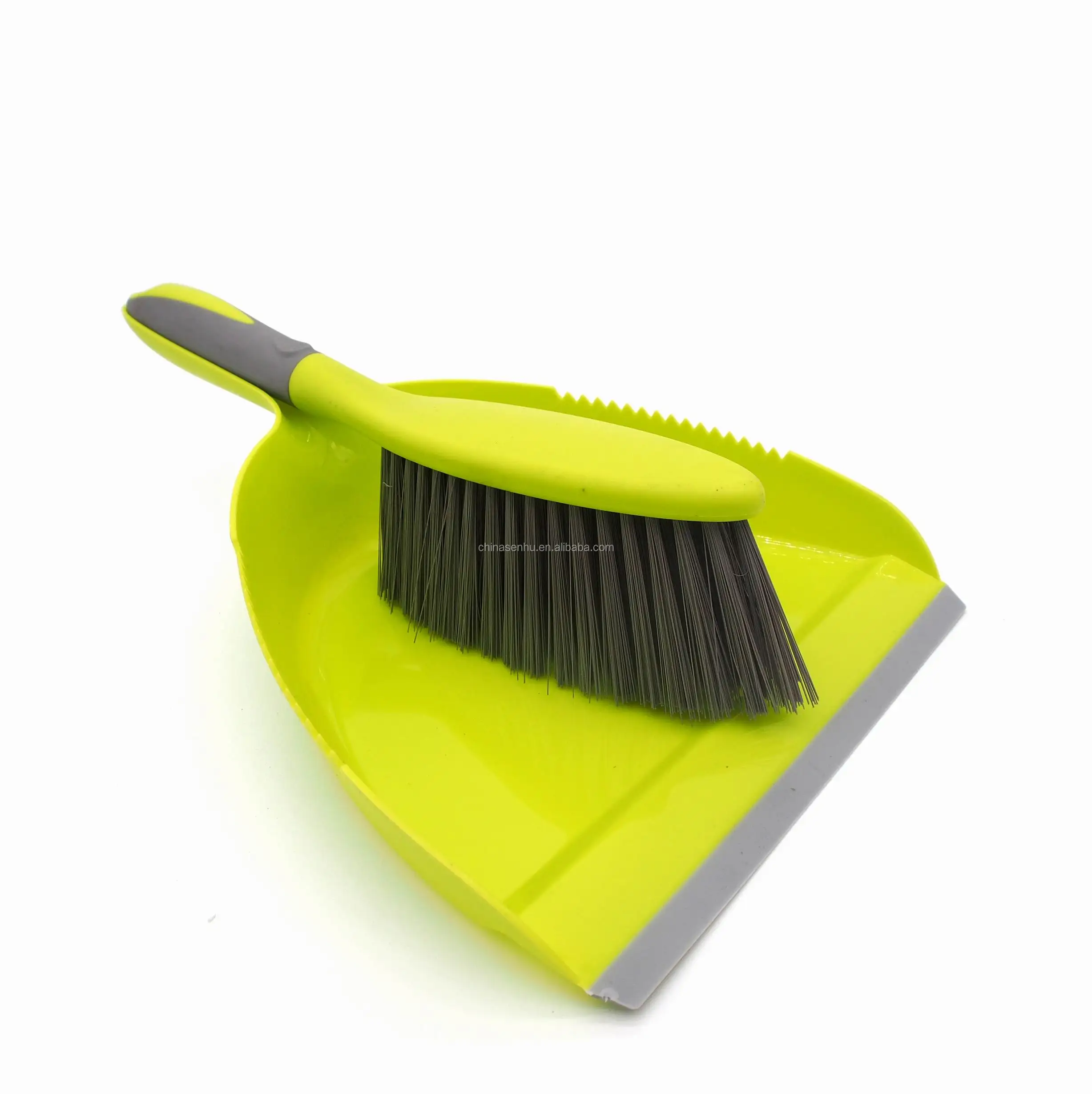 Housewares wood bamboo dustpan and brush set,soft small dustpan and brush with short handle,mini silicone brush and dustpan set