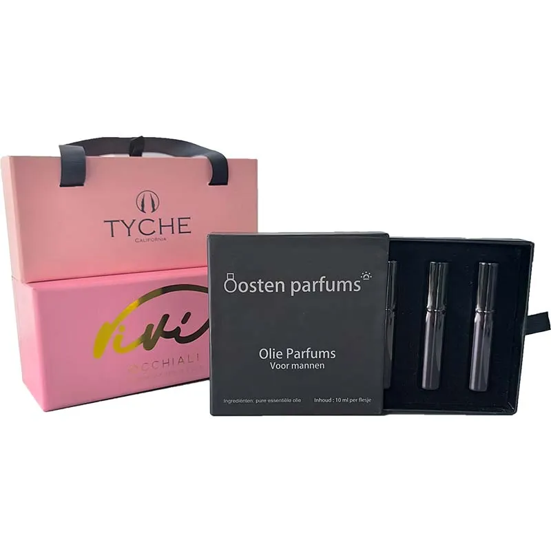 New arrival Unique features High-end high quality custom label box paper with drawer for cosmetic packaging