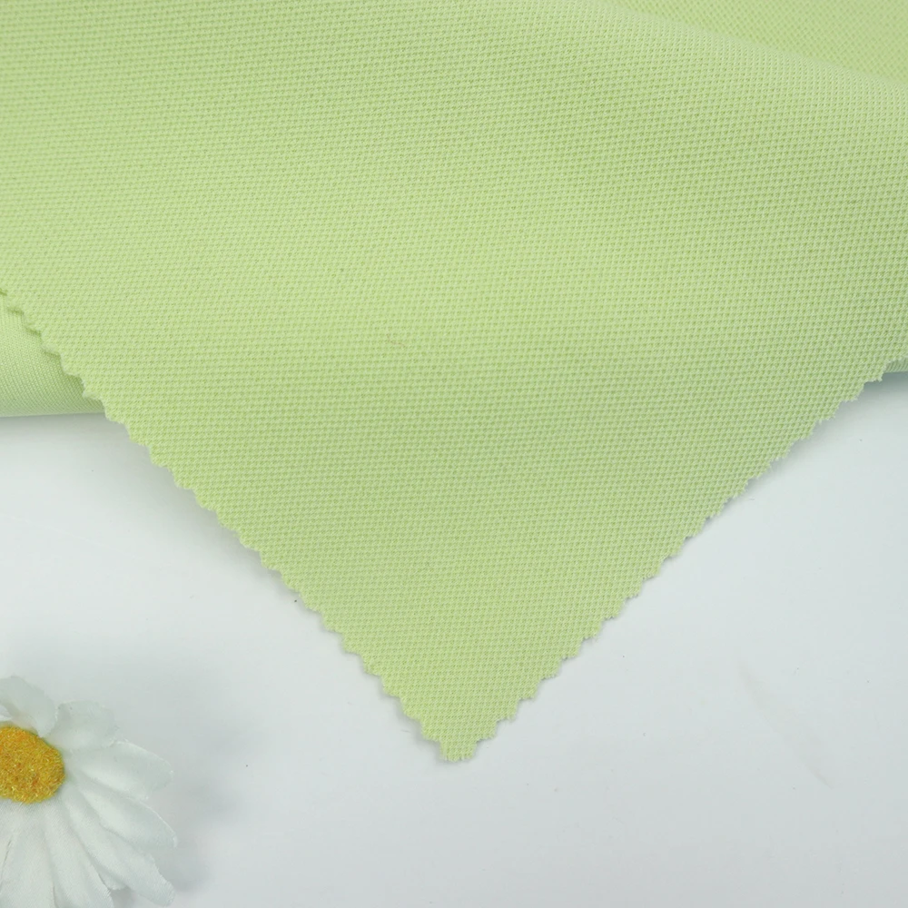 Factory Fabrics Price Wholesale custom fabric rolls TC  Polyester Cotton Pique Scuba fabric for sportswear polo shirts
