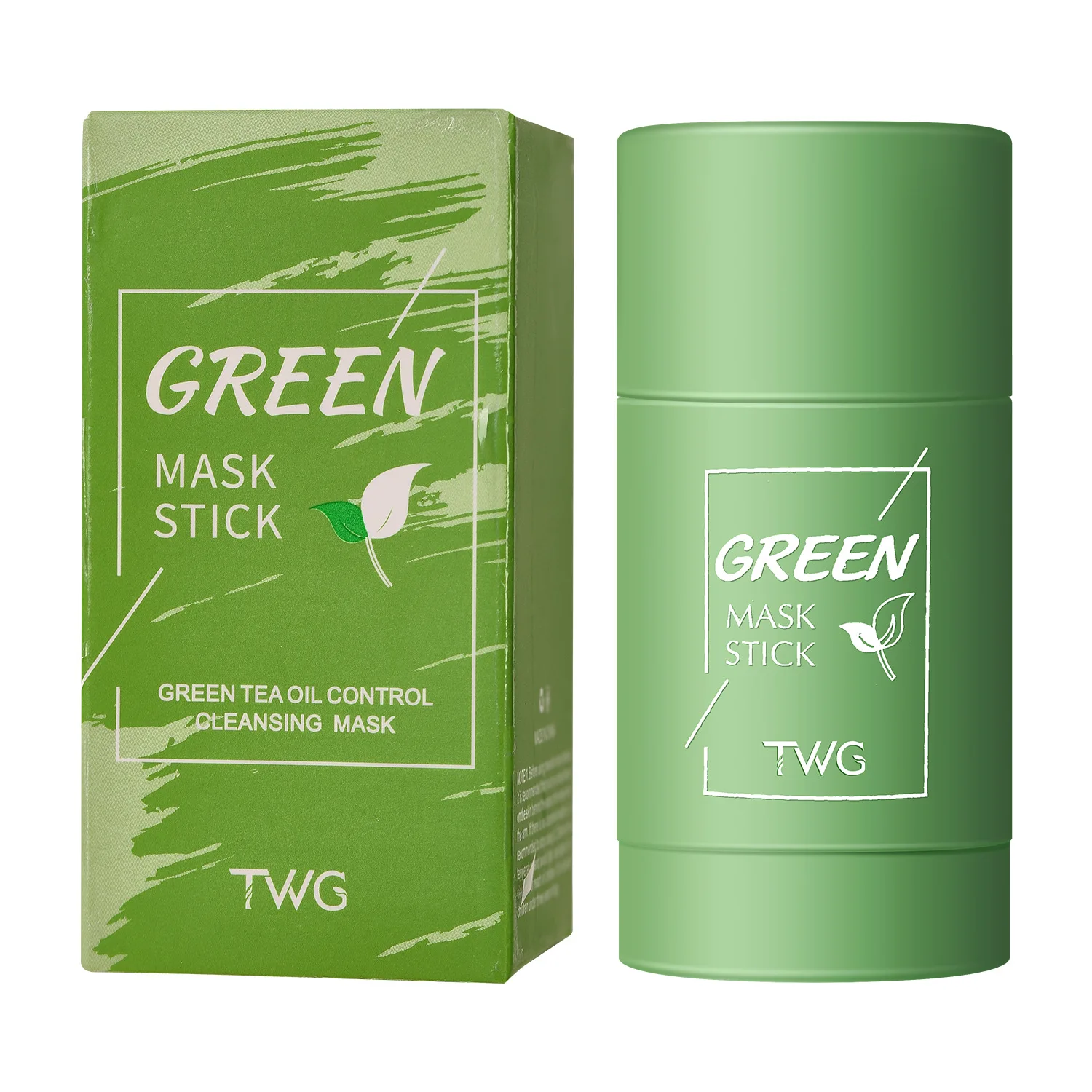 Private Label Organic Natural Purifying Clay Mask Green Tea Mud Masking For Face Wholesale Green Mask Stick