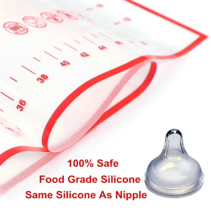 Hot selling Silicone Baking Pastry BBQ Non Stick Mat With Measurement For Dough Rolling Mat for kitchen