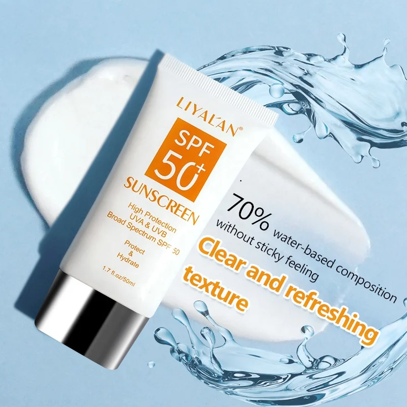 Private Label SPF 50 Suncream Sunblock Waterproof Organic Face Body Whitening Sunscreen Cream
