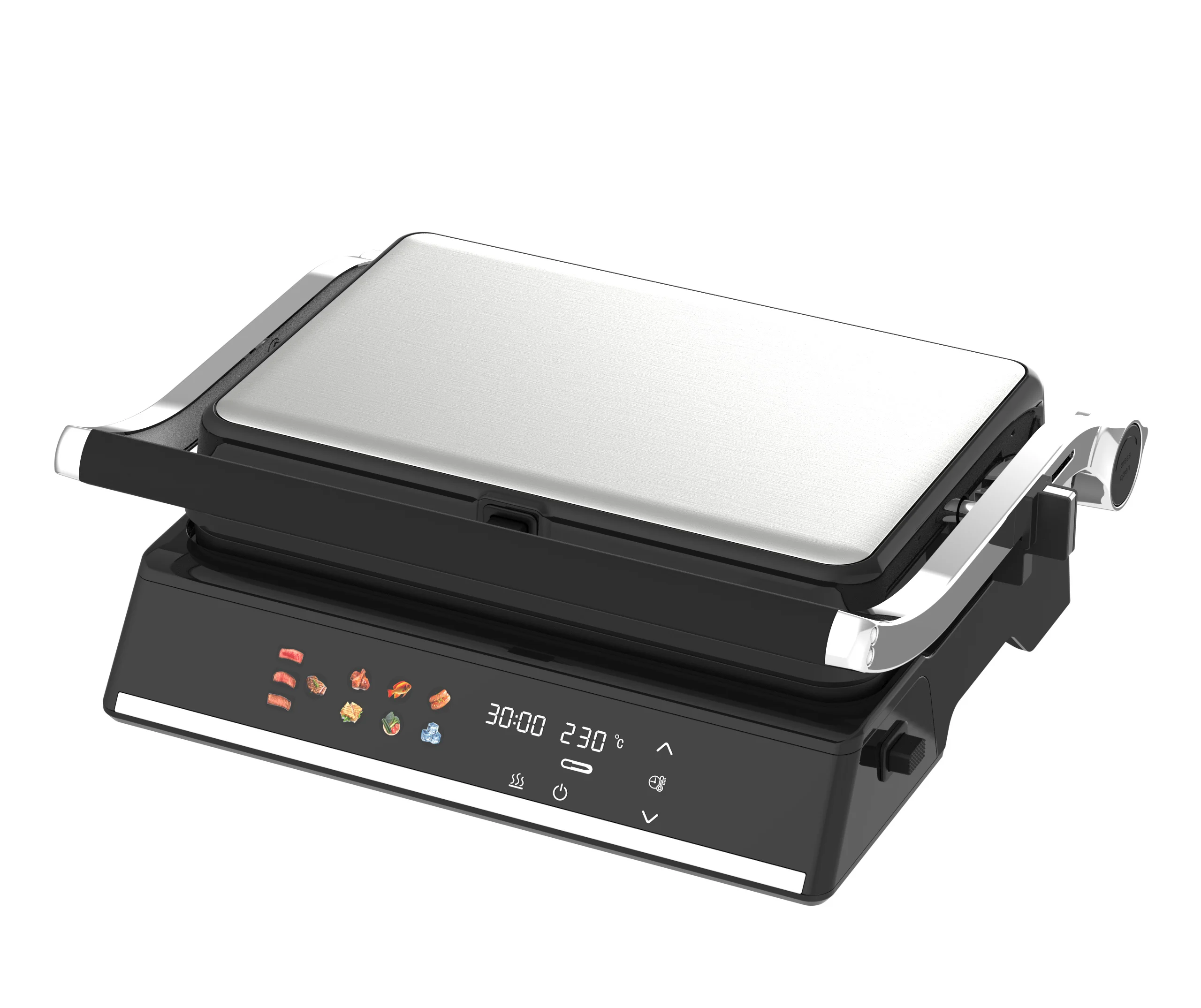 SUNWJN 2024 new Electric Grill Non-Stick Plates Multifunctional  Toasted Sandwiches Kebabs Steak  Meat Automatic Temperature