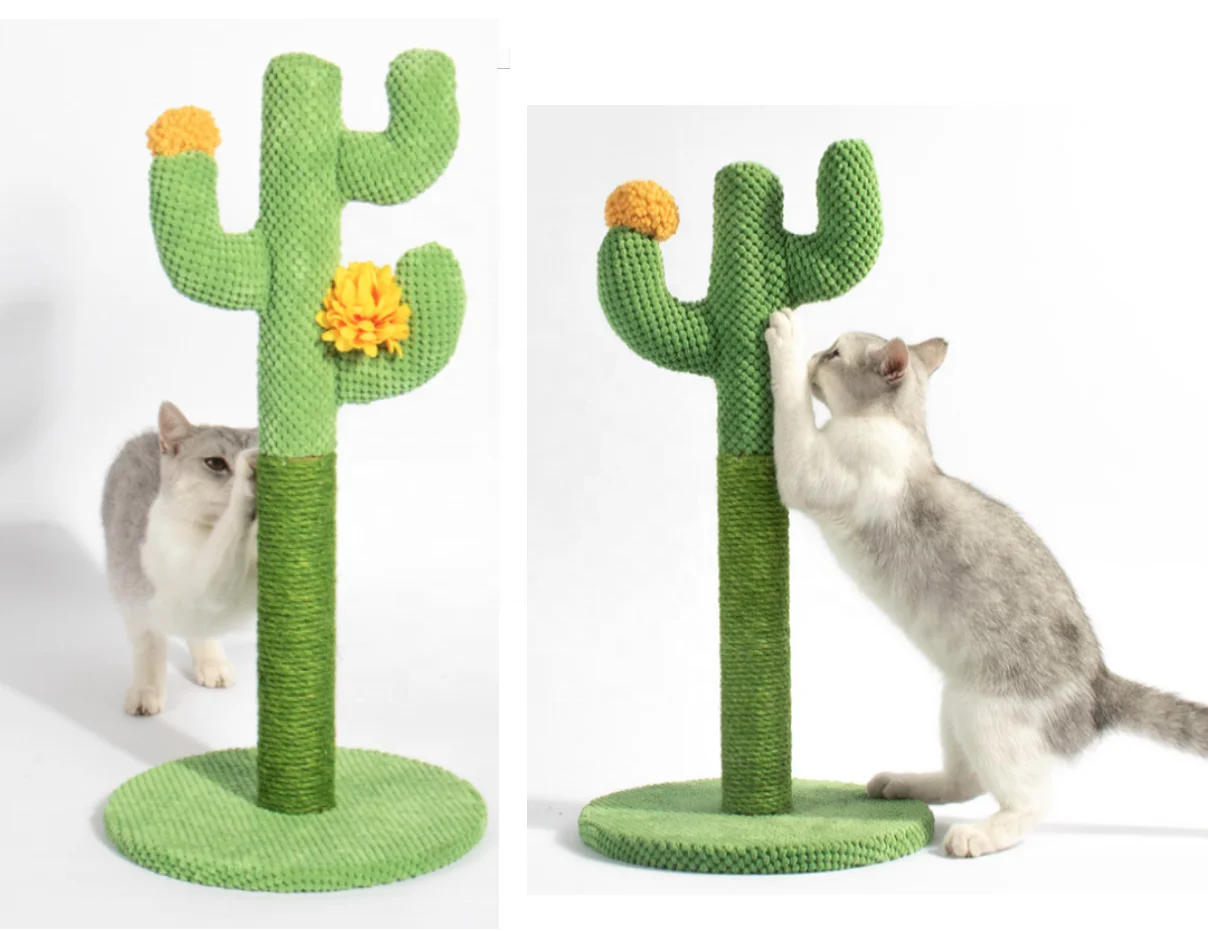 Sisal Rope Cat Scratching Post Tree Cactus Cat Scratch Post