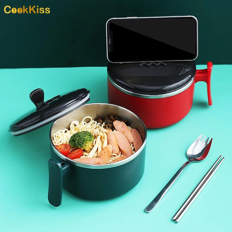 Custom Printed Colorful Stainless Steel Japanese Instant Noodle Bowl