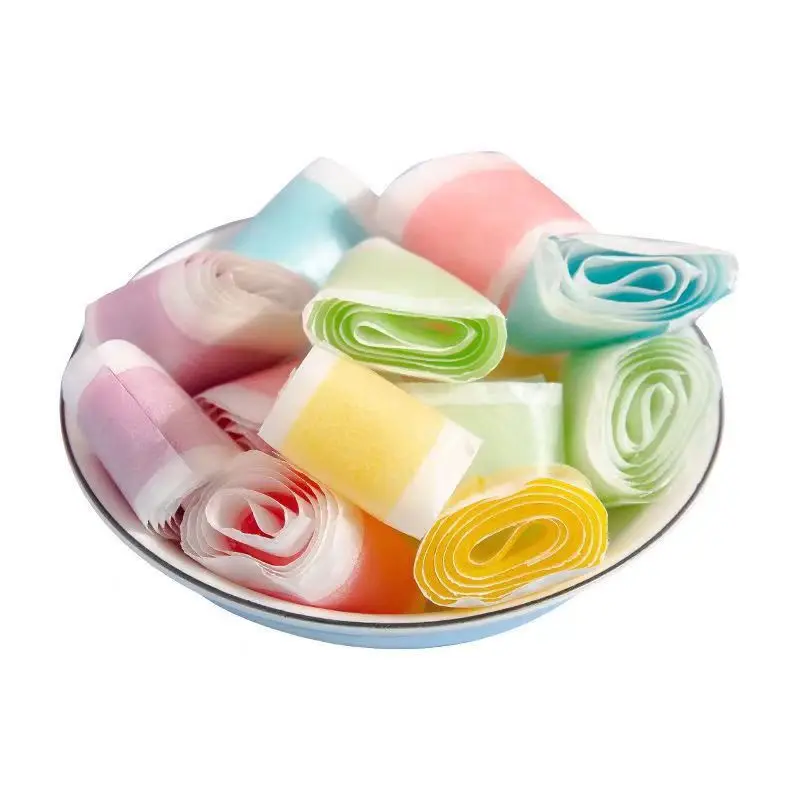 Factory wholesale  Various flavors of fruit roll jelly Cute fruit jelly hard and soft coconut candy fruit-flavored candy