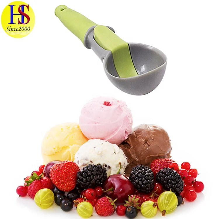Fruit Frozen Yogurt Scoop Watermelon Baller Cookie Cheap Ice Cream Plastic Spoon