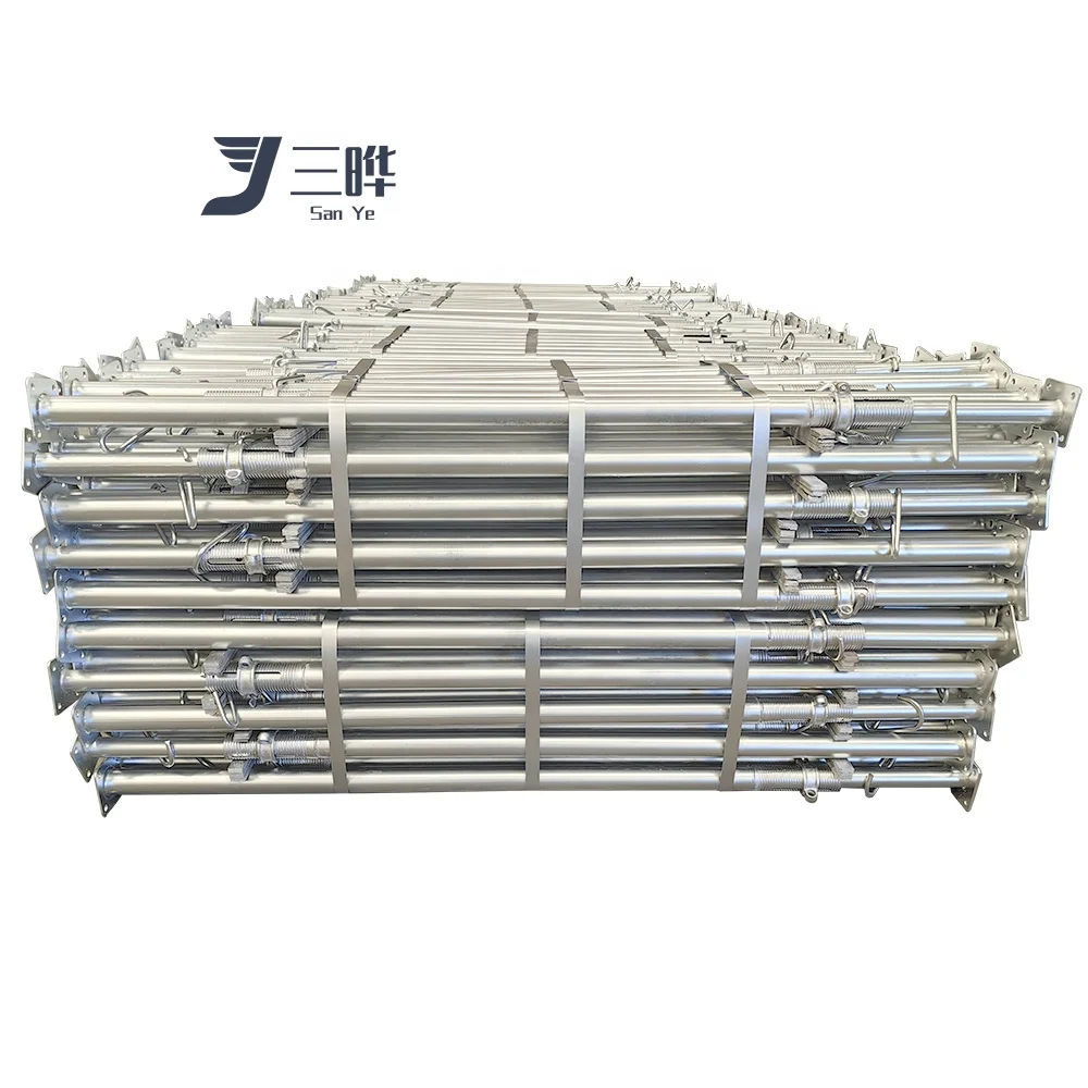 SANYE Powder Coated Shoring Jacks Acrow Adjustable Scaffolding Steel Metal Props For Construction