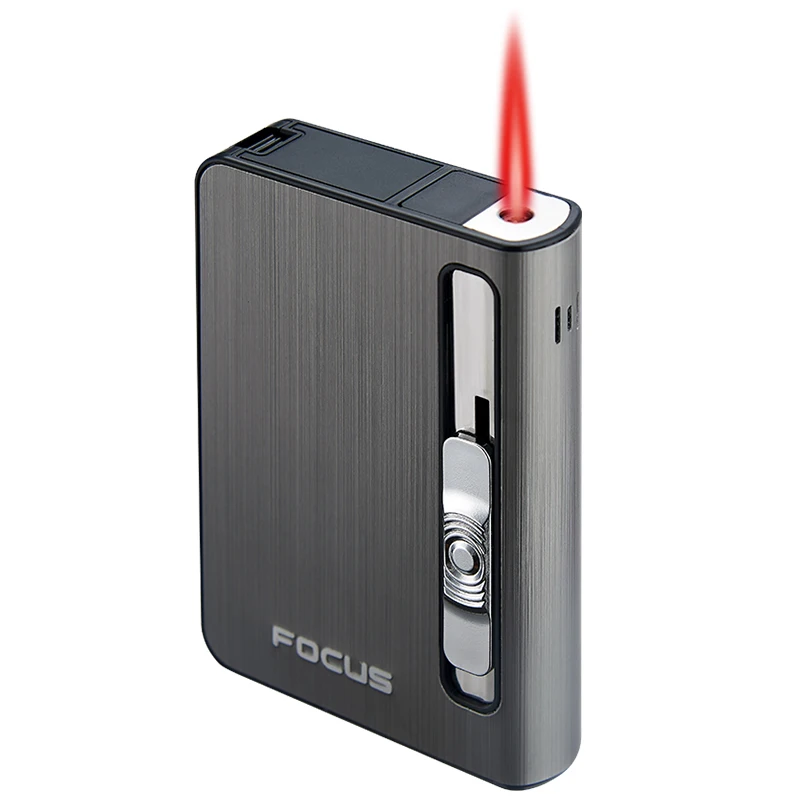 YH027 Health and convenient automatic cigarette lighter integrated cigarette case