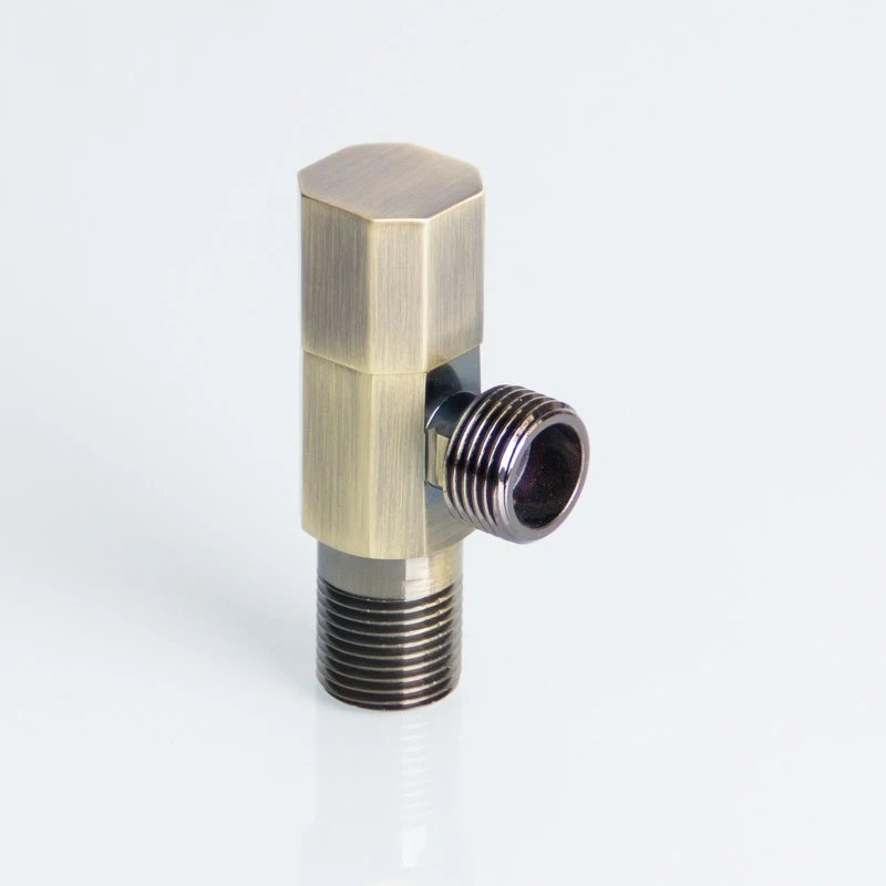 Bathroom Kitchen high quality 1/2 inch Chrome Plated Brass square Angle Stop Cock Valve