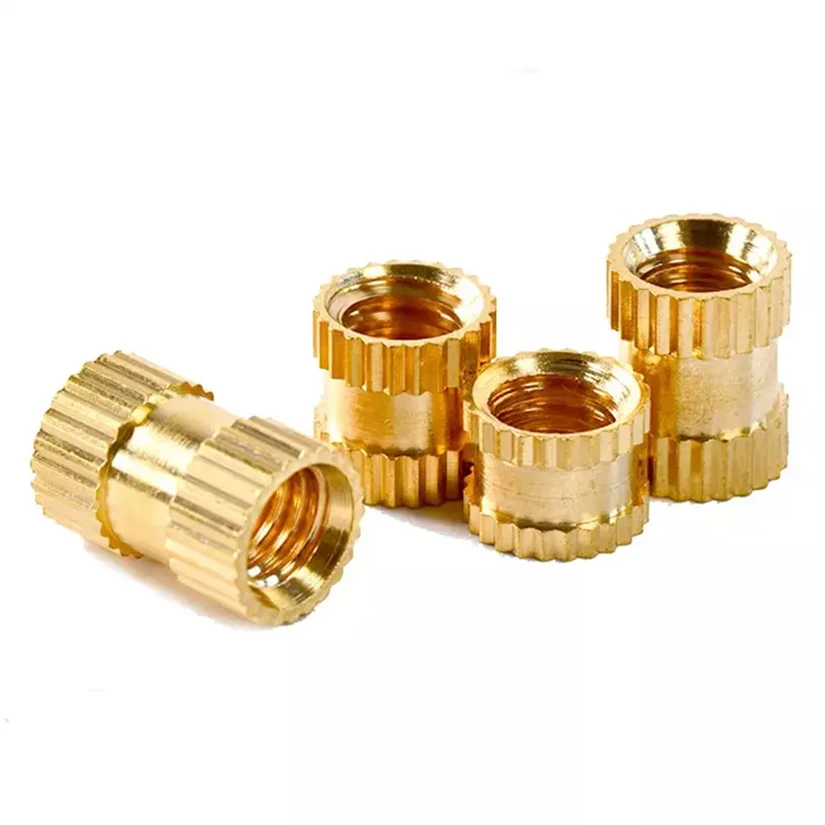 Insert OD Female Thread Embedding Brass Knurled Nut