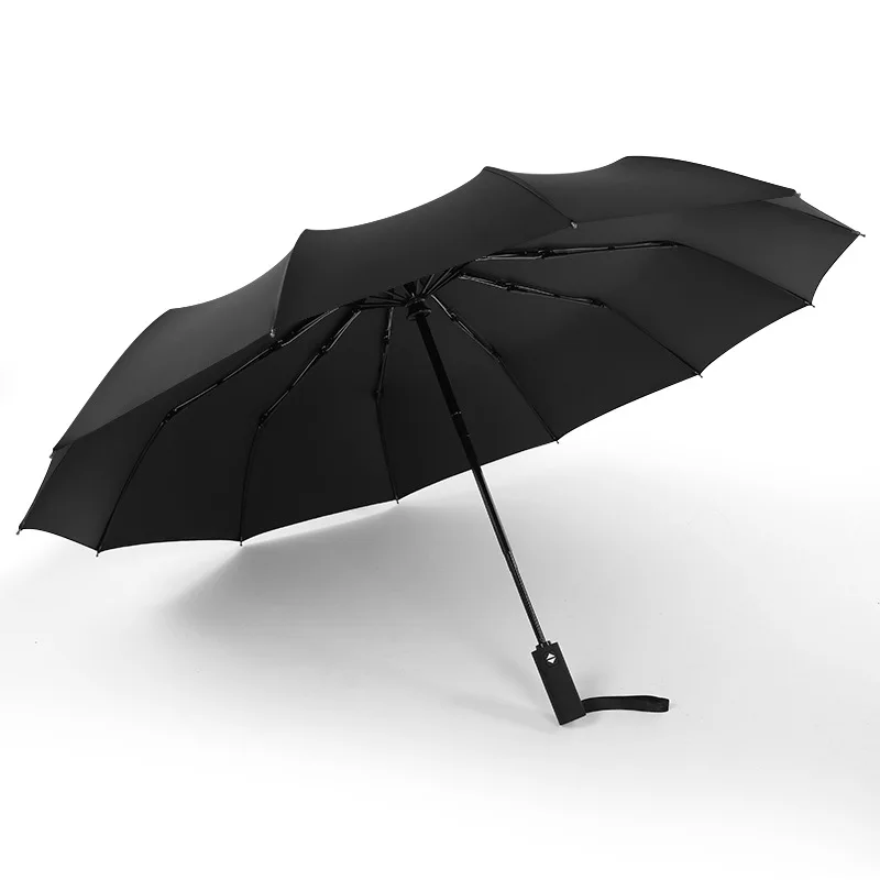 Fully Automatic Popular Traveling Folding Auto Open Umbrella 12 Ribs Windproof Rainy Proof Umbrellas For Gift