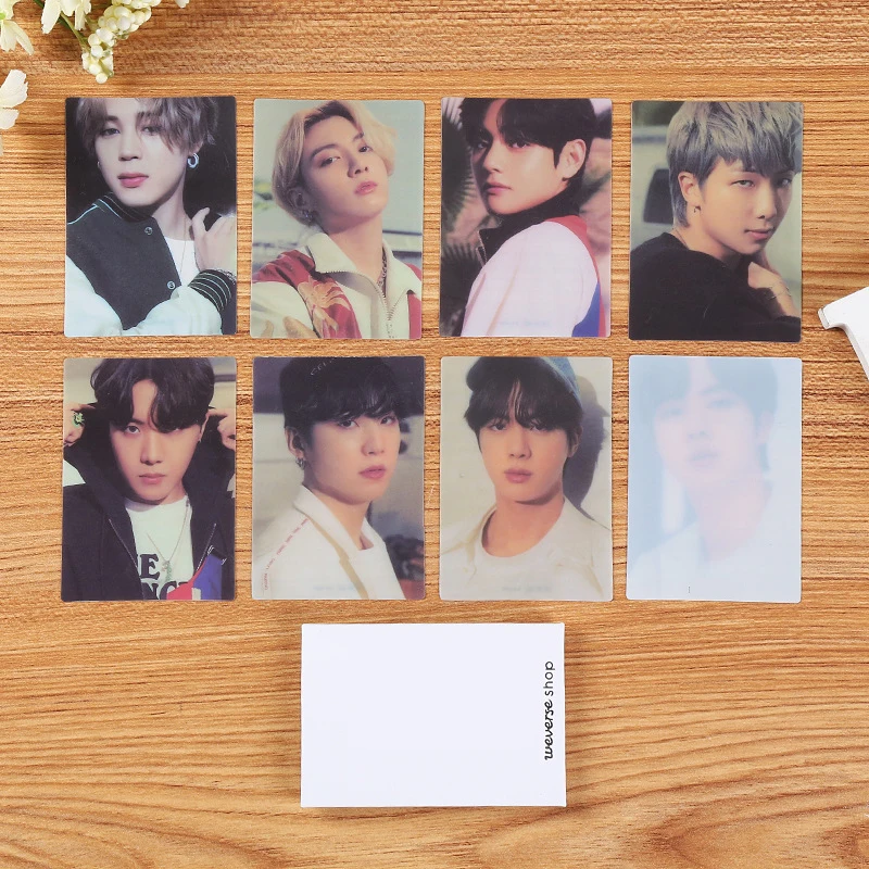 7Pcs/Set KPOP Hot Idol THE BEST Japanese Album Photocards List JK V Jimin Personal Fashion Lomo Cards Postcards Fans Collection